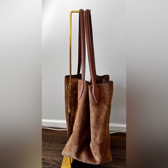 Madewell soft grain shopper tote - dried acorn Suede - Picture 3 of 6